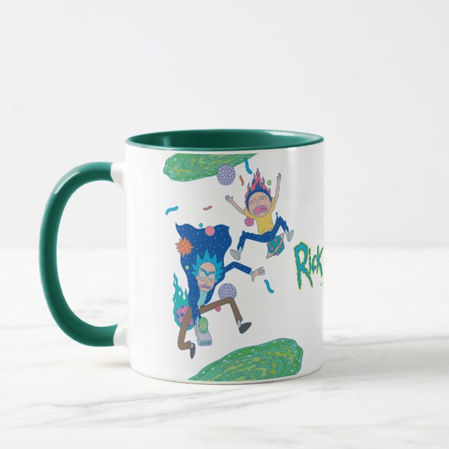 Mug RICK ET MORTY™| Saut de portail infecté (Gauche)