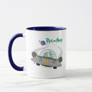 Mug RICK ET MORTY™  Vol dans un vaisseau spatial