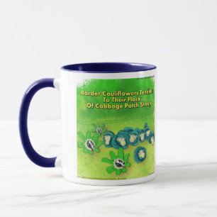 Mug Rick London Funny Bordure Collie Flower Comic