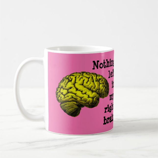 Mug Rien N'Est Resté Dans Mon Cerveau Droit... (Gauche)