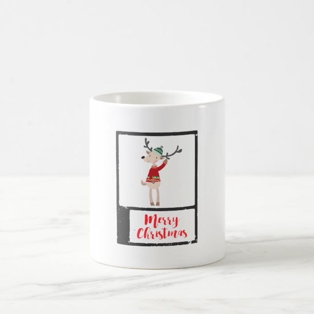 Mug Rindeer De Noël Dans Un Gros Chaud (Centre)