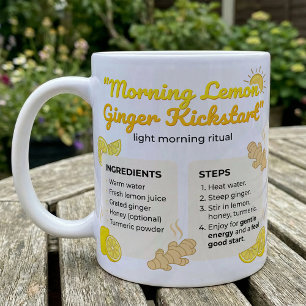 Mug Rituel de thé à l'infusion chaude au citron et au 