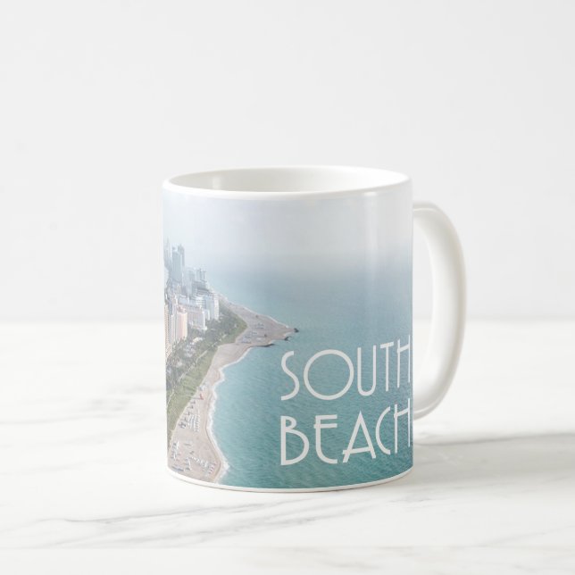 Mug rivage de South Beach Miami Florida (Devant droit)