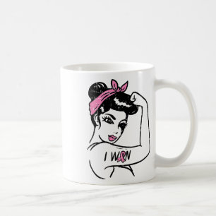 Mug Riveter I Won Sensibilisation Cancer du Sein Survi