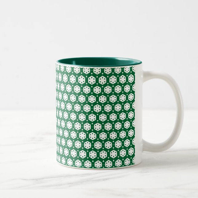 Mug - Rivets blancs stylisés dans les lignes (Droit)