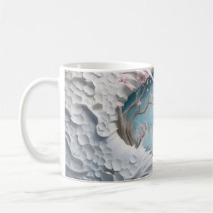 Mug Rivière 3D Winding dans une forêt