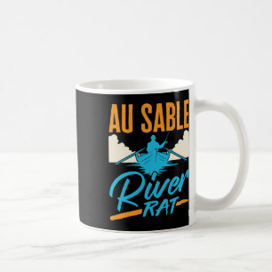 Mug Rivière Au Sable Rat Rafting Canoë-kayak Pêche Bat