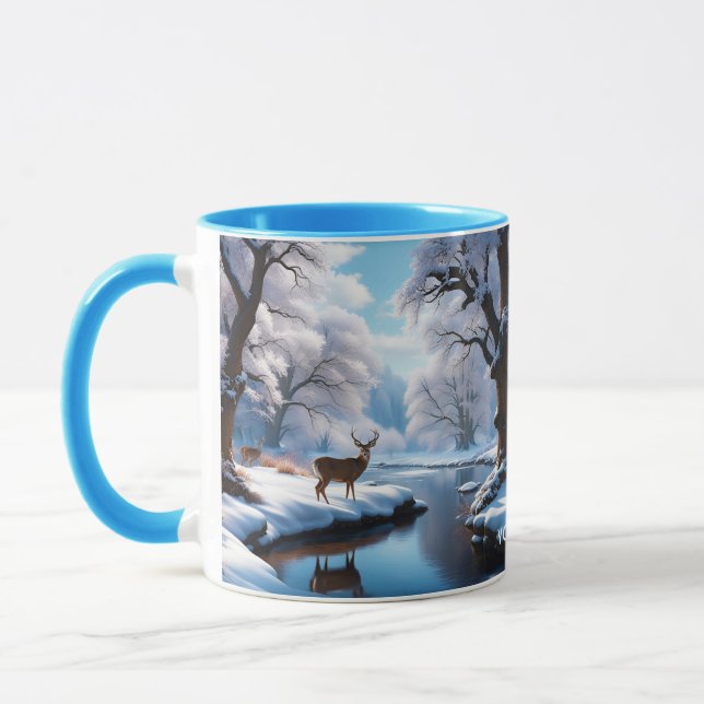 Mug Rivière d'hiver de Imaginaire Vivid Deer (Gauche)