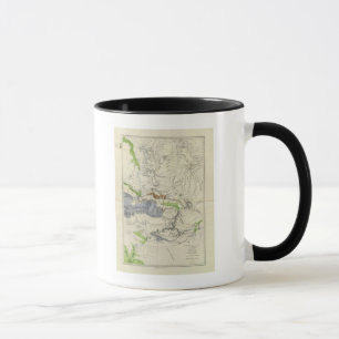 Mug Rivière verte de la carte routière ferroviaire U