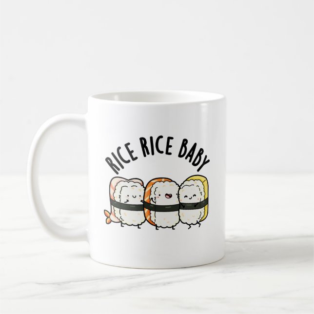 Mug Riz Bébé Funny Sushi Alimentation Pun (Gauche)