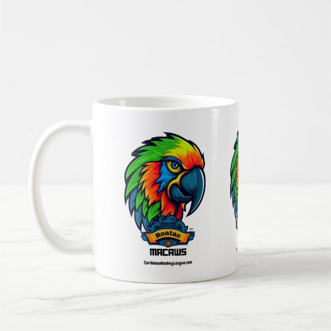 Mug Roatan Macaws - CaribbeanHockeyLeague.com (Gauche)