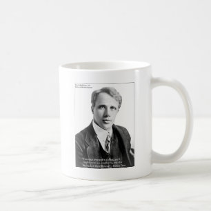 Mug Robert Frost Citation "Road Travellers" Sur Cartes