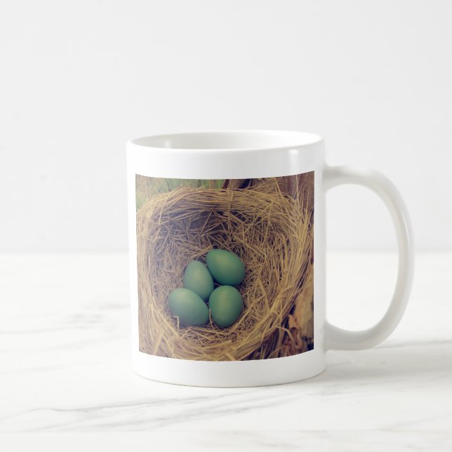 Mug Robin Nest et Oeufs (Droite)