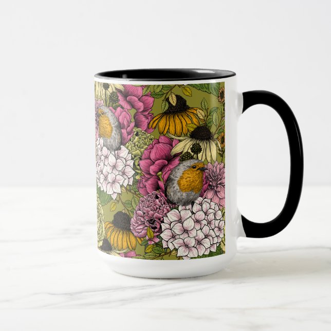 Mug Robins dans le jardin 2 (Droite)