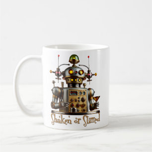 Mug Robot Barman Futuriste "Secoué ou Remué"
