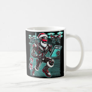 Mug Robot Père Noël propulsé par IA avec drones et Noë