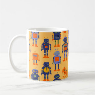 Mug robot unique et amusant.