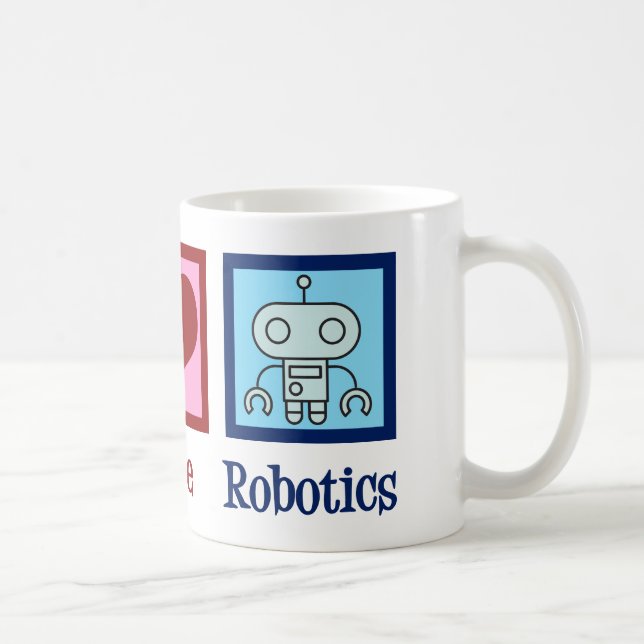 Mug Robotique de l'amour de la paix (Droite)