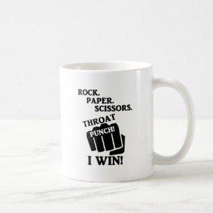 Mug Roche, papier, ciseaux, poinçon de gorge ! Je