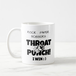 Mug rocher.papier. ciseaux de gorge je gagne