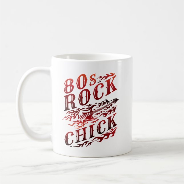 Mug Rock Chick Eighties 80s Music (Gauche)