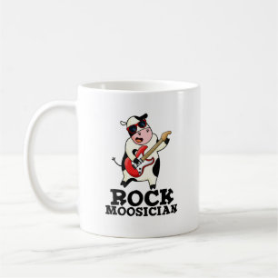 Mug Rock Moosician Funny Cow Musicien Pun