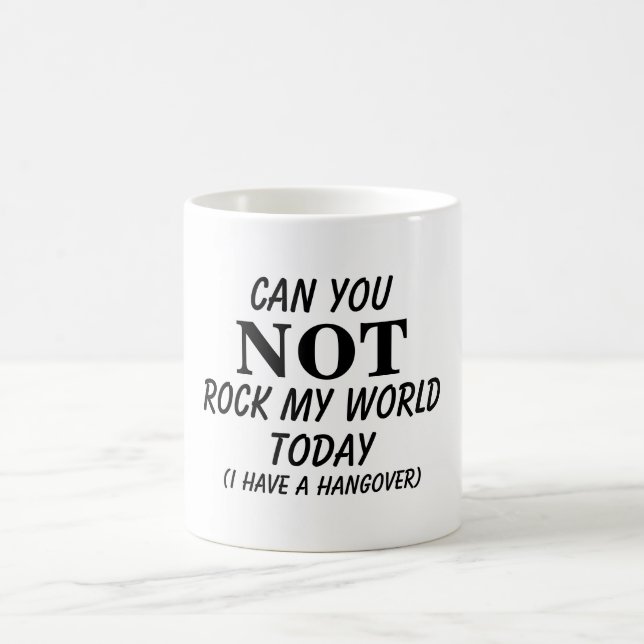Mug Rock my world drôle de citation de gueule (Centre)