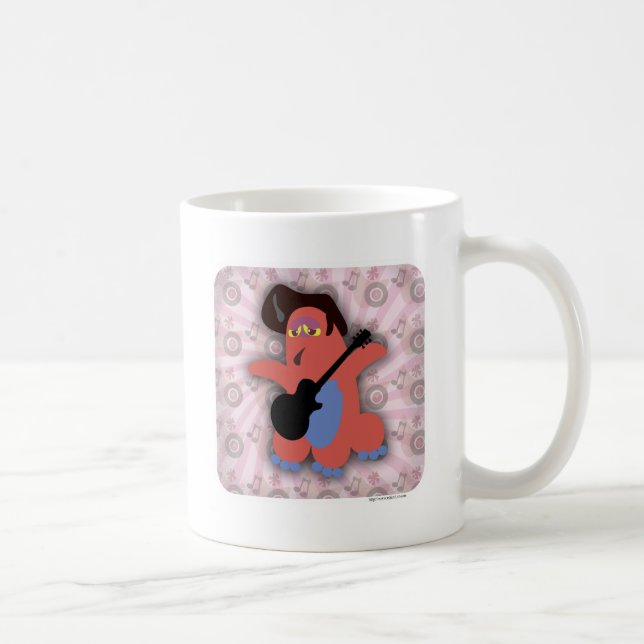 Mug Rock Roll Musical Monster Cartoon Art amusant (Droite)