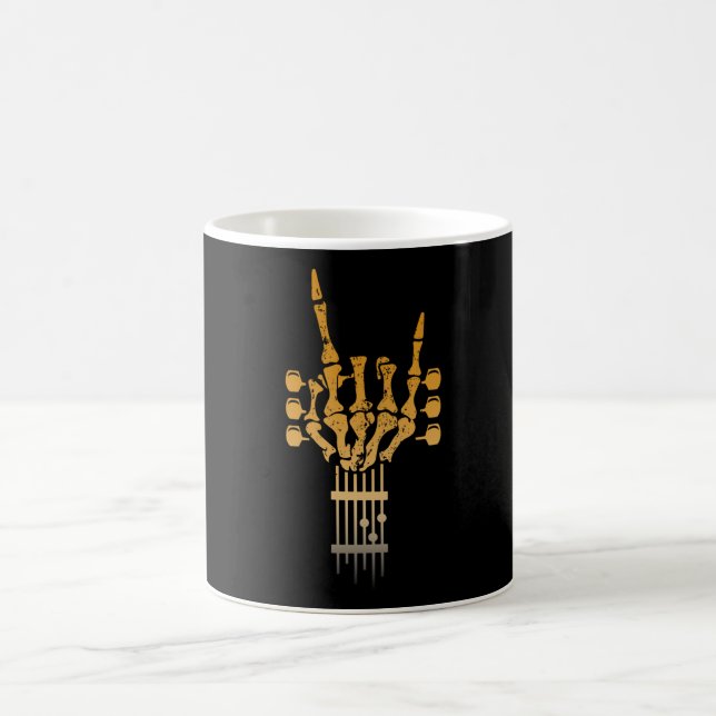 Mug Rock & Roll Skeleton Guitare Musique Lover (Centre)