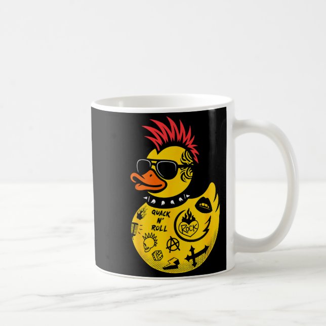 Mug Rock Yellow Rubber Duck Men Women Kids Funny Duck  (Droite)
