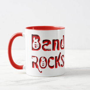Mug Rocks Red Band en rouge