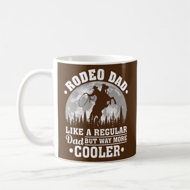 Mug Rodéo Homme Papa Comme Un Papa Régulier Drôle Rodé (Gauche)