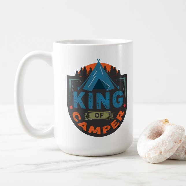 Mug Roi de Camping (Avec donut)