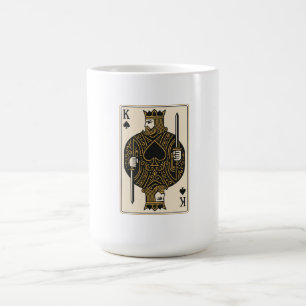 Mug Roi de pique — Regal Black & Gold