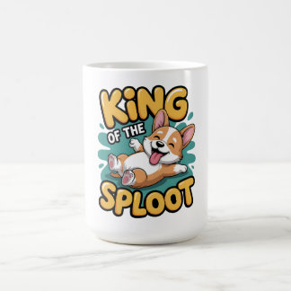 Mug Roi du chien drôle en position allongée Sploot Cad