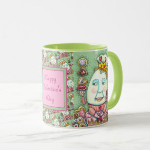 MUG ROI HUMAIN DES COEURS ET DES CONFECTIONS, VALENTIN