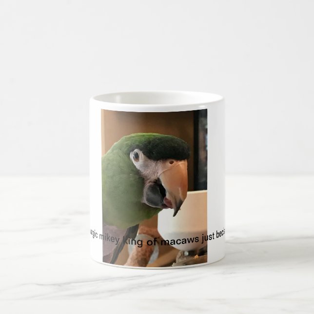 Mug roi magique de mikey des beclaws d'aras juste (Centre)