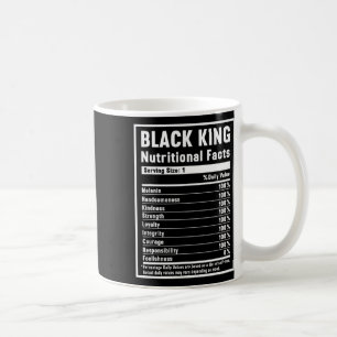 Mug Roi Noir Faits nutritionnels Histoire noire africa