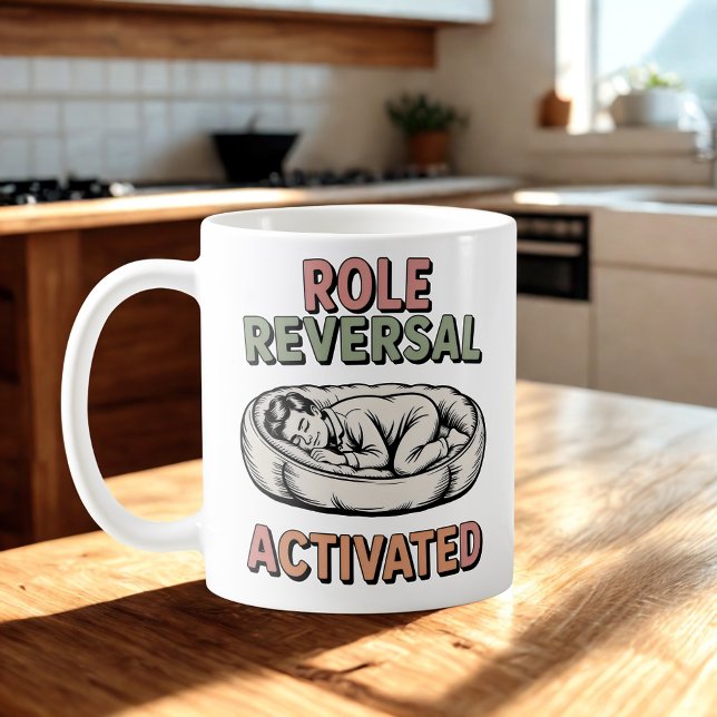Mug Role Reversal Activated | Human-Pet Humor Design   (Créateur téléchargé)