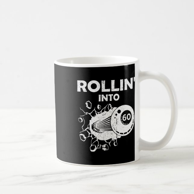 Mug Rollin En 60 Billiards 60e Anniversaire Flaming Bi (Droite)
