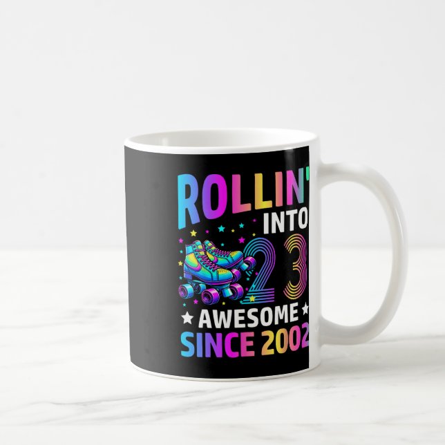 Mug Rolling Into 23 Years Old Skates 23rd Birthday Gif (Droite)