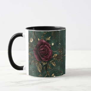 Mug Romance & Roses élégantes vintage.