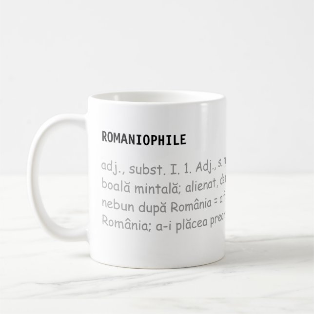 Mug Romaniophile - boisson (Gauche)