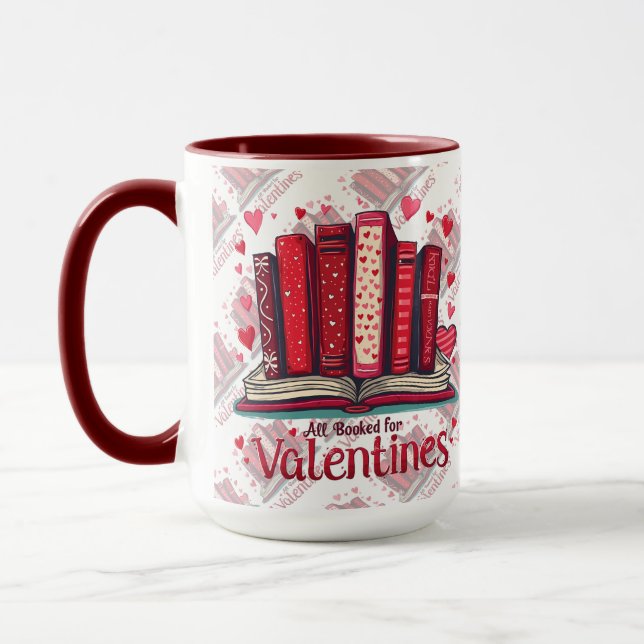 Mug Romantic Reading Vibes Cozy Valentine Gift (Gauche)
