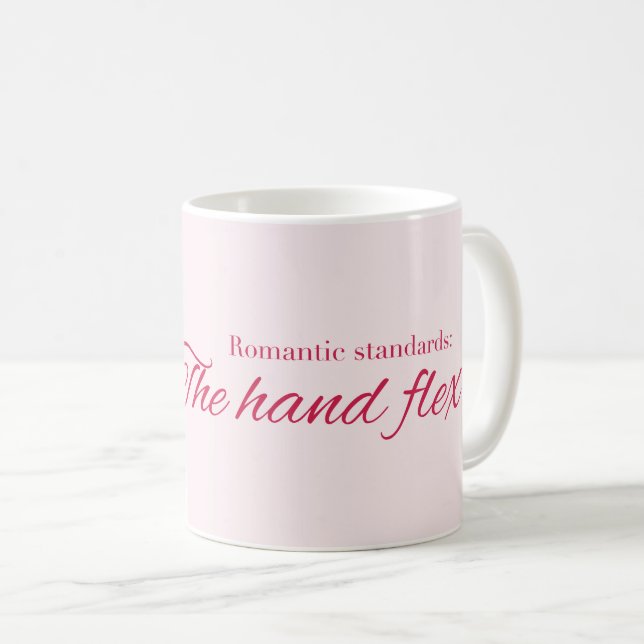 Mug Romantic standards:  The hand flex  (Devant droit)
