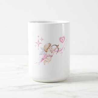 Mug Romantic Valentine Art with Pink Heart Glow