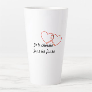 Mug romantique minimaliste – Je te choisis. Tous l