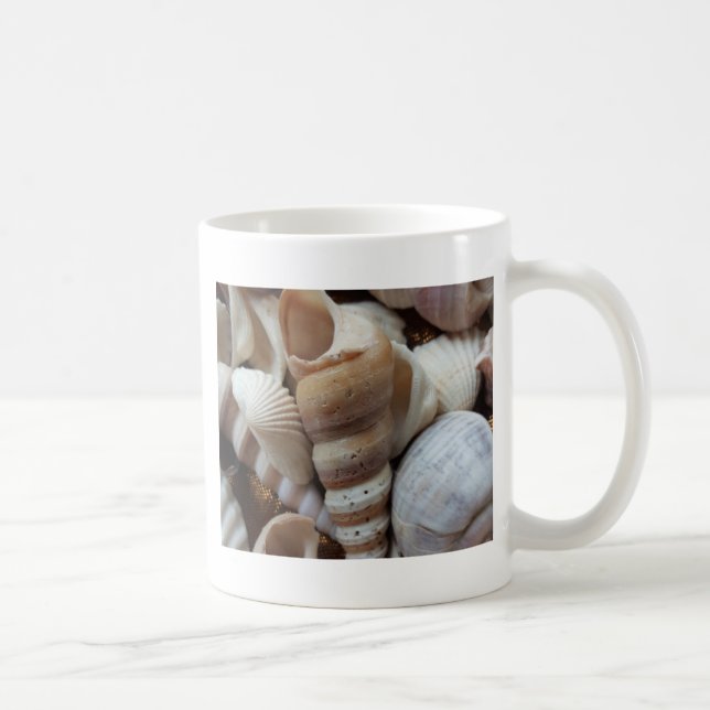 Mug Romantique Tropical Exotic Sea Shells Plage Amour (Droite)