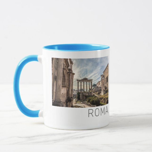 Mug Rome Forum Romanum Italie Vacances Souvenir (Gauche)