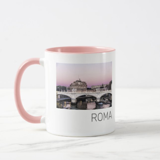 Mug Rome Italie Castel Sant'Angelo Pont Sunset (Gauche)